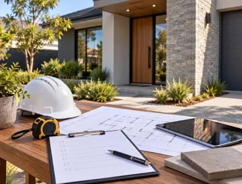 Builder site visit checklist for a Melbourne home project